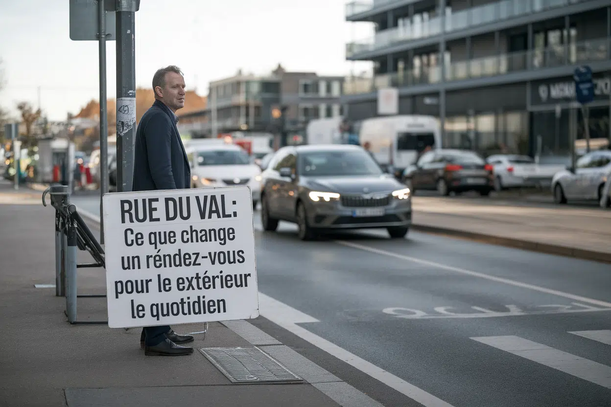 Rue du Val: ce que change un rendez-vous en extérieur pour le quotidien