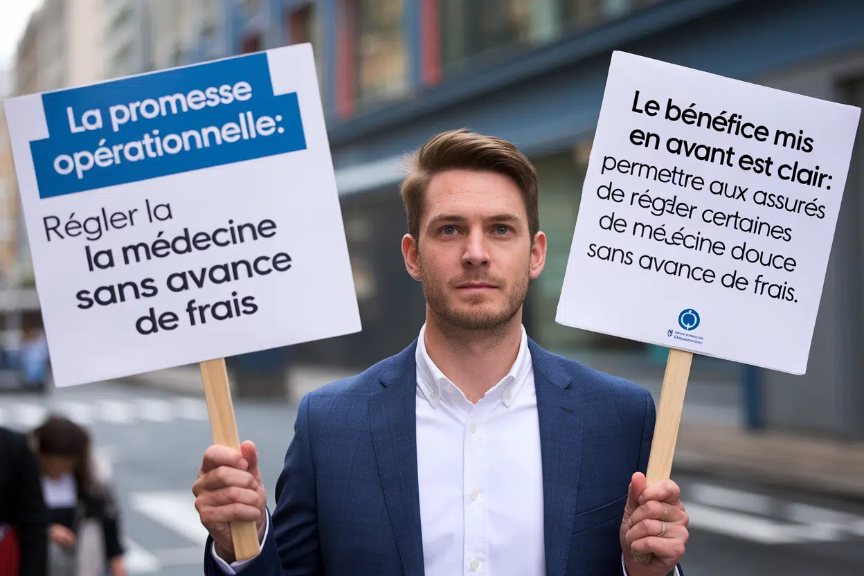 La promesse opérationnelle: régler la médecine douce sans avance de frais