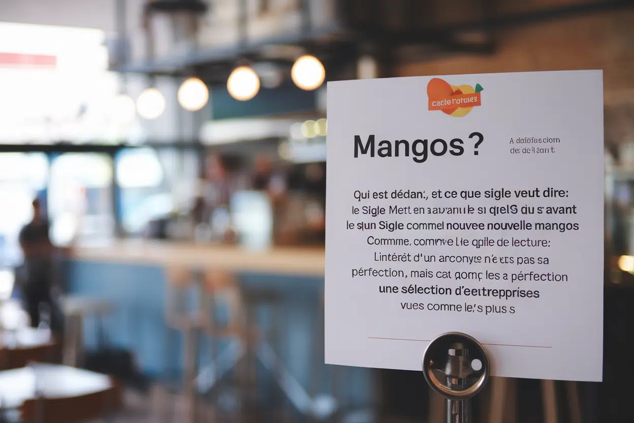 MANGOS: qui est dedans, et ce que ce sigle veut dire
