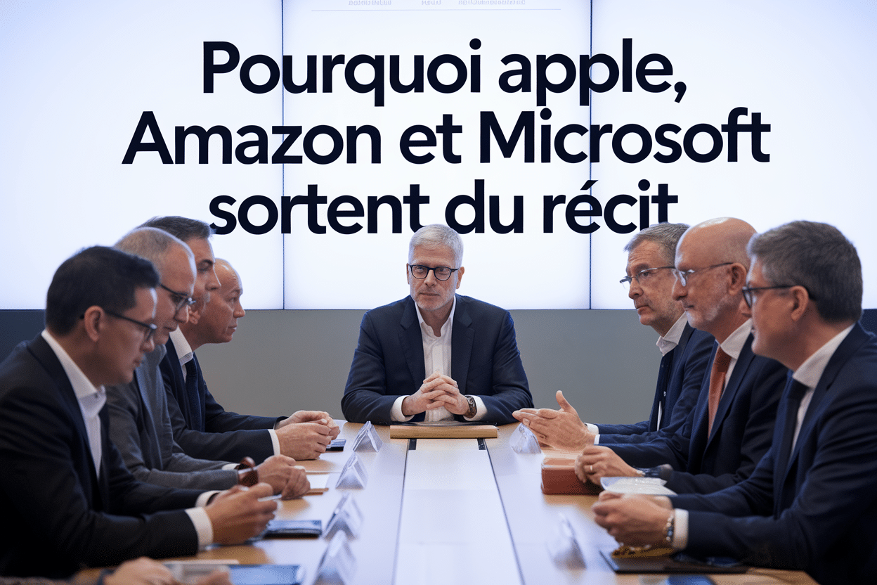 Pourquoi Apple, Amazon et Microsoft sortent du récit, et ce que cela raconte