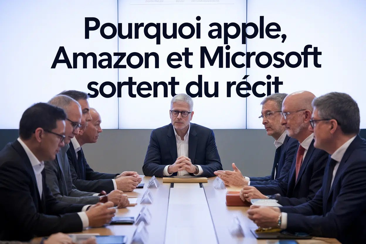 Pourquoi Apple, Amazon et Microsoft sortent du récit, et ce que cela raconte