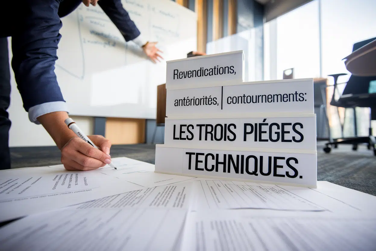 Revendications, antériorités, contournements: les trois pièges techniques
