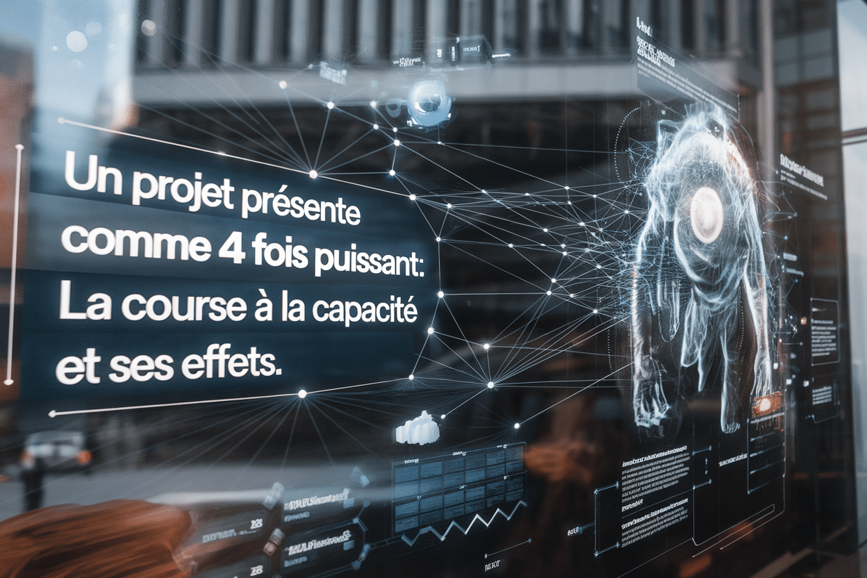Un projet présenté comme 4 fois plus puissant: la course à la capacité et ses effets