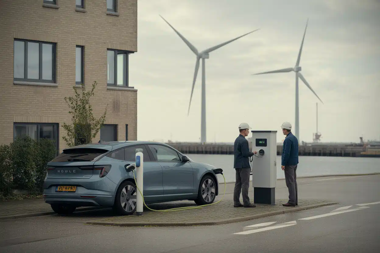Recharge électrique et réseaux intelligents dans une ville danoise moderne