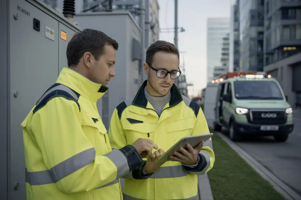 Agents du secteur électrique concernés par le débat social chez EDF