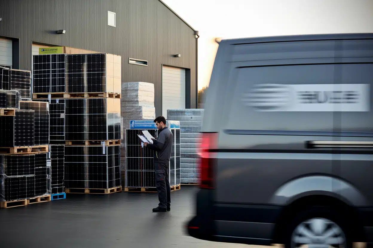 Entrepôt suisse de panneaux solaires face au recul des ventes