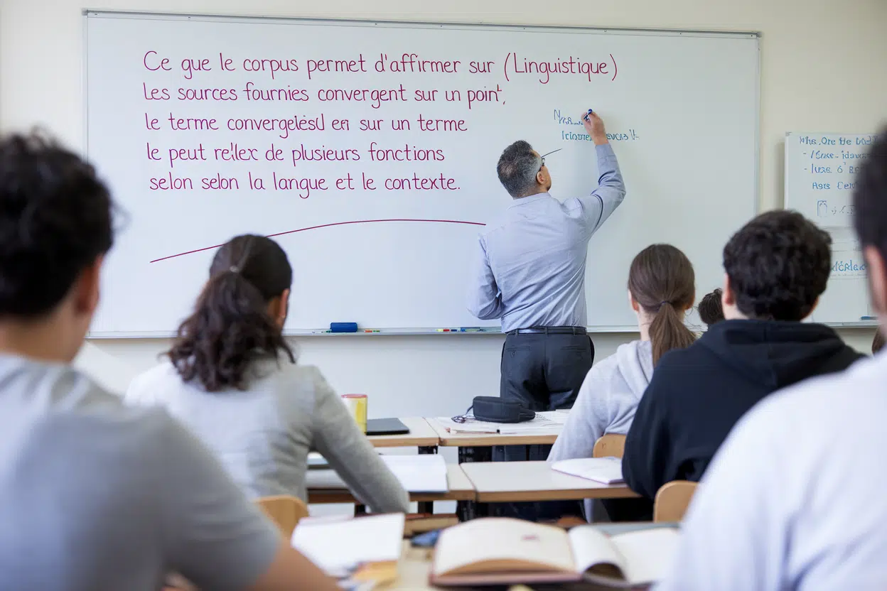 Ce que le corpus permet d'affirmer sur le (linguistique)