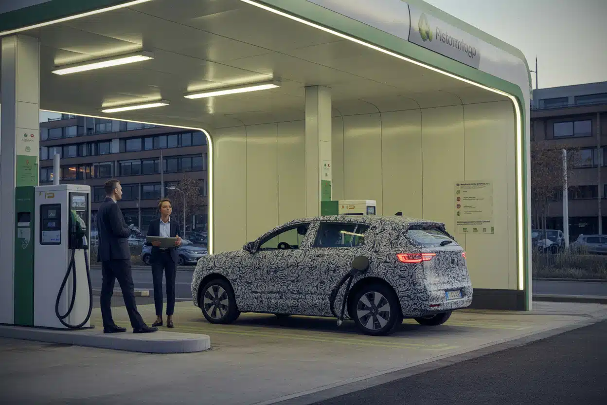 Station moderne préparée pour carburants alternatifs au méthanol