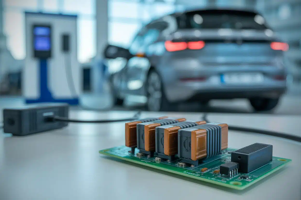 Inducteurs de puissance intégrés à un module de véhicule électrique
