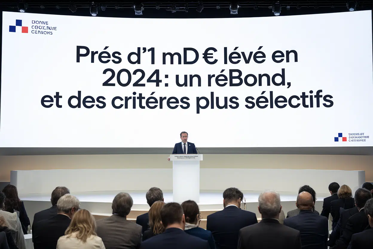Près d'1 Md€ levé en 2024: un rebond, et des critères plus sélectifs