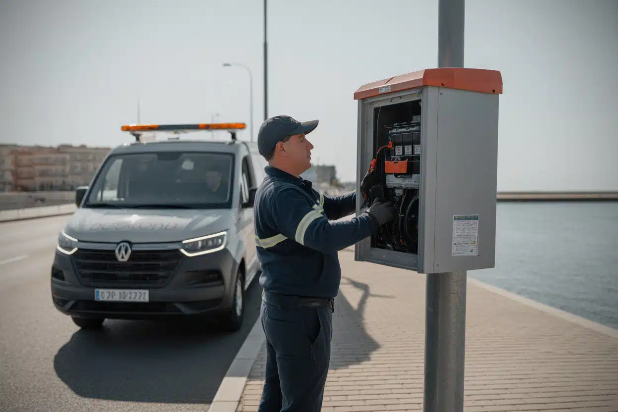 Maintenance de l’éclairage solaire public sur le front de mer d’Oran