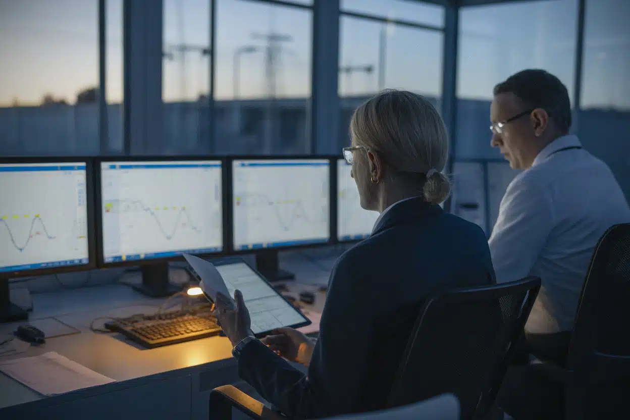 Salle de contrôle RTE surveillant la production solaire française