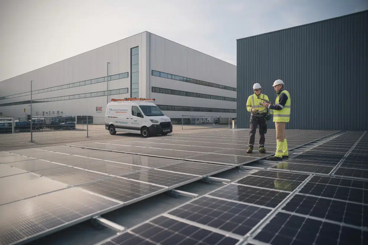 Site industriel intégrant électricité renouvelable et suivi carbone