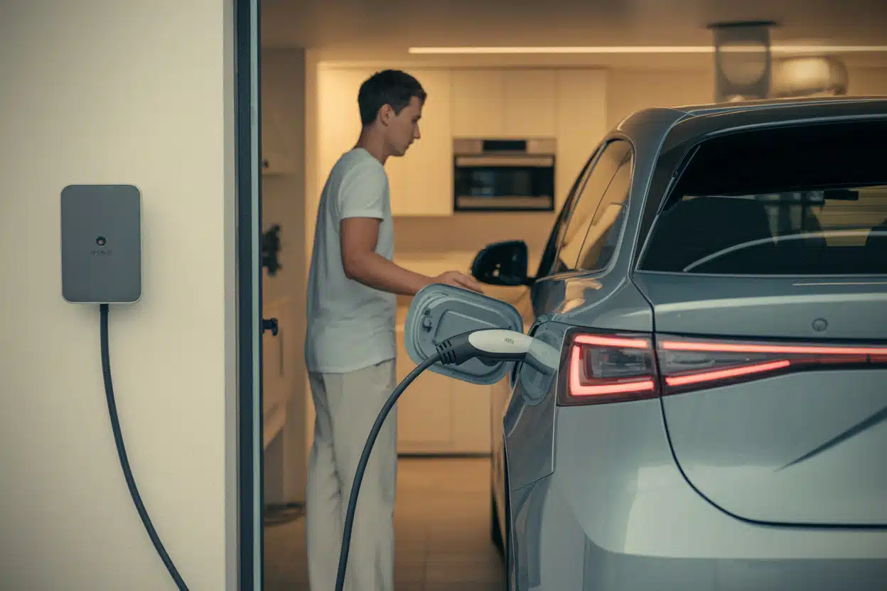 Recharge de voiture électrique pendant une plage de prix bas