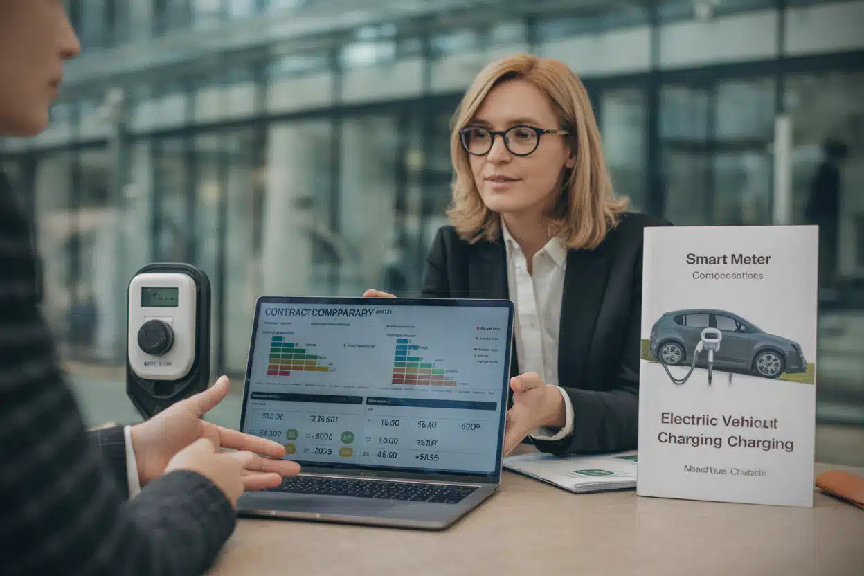 Comparaison d'offres d'électricité et de gaz avec un conseiller