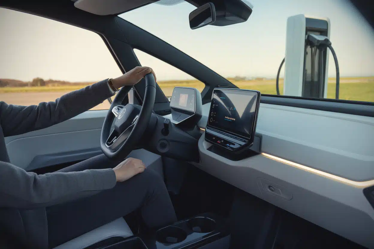 Habitacle modernisé de Volkswagen ID.3 Neo avec écran central
