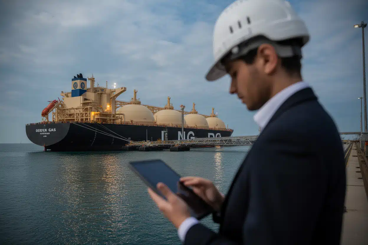 Terminal GNL européen illustrant la pression sur les prix du gaz