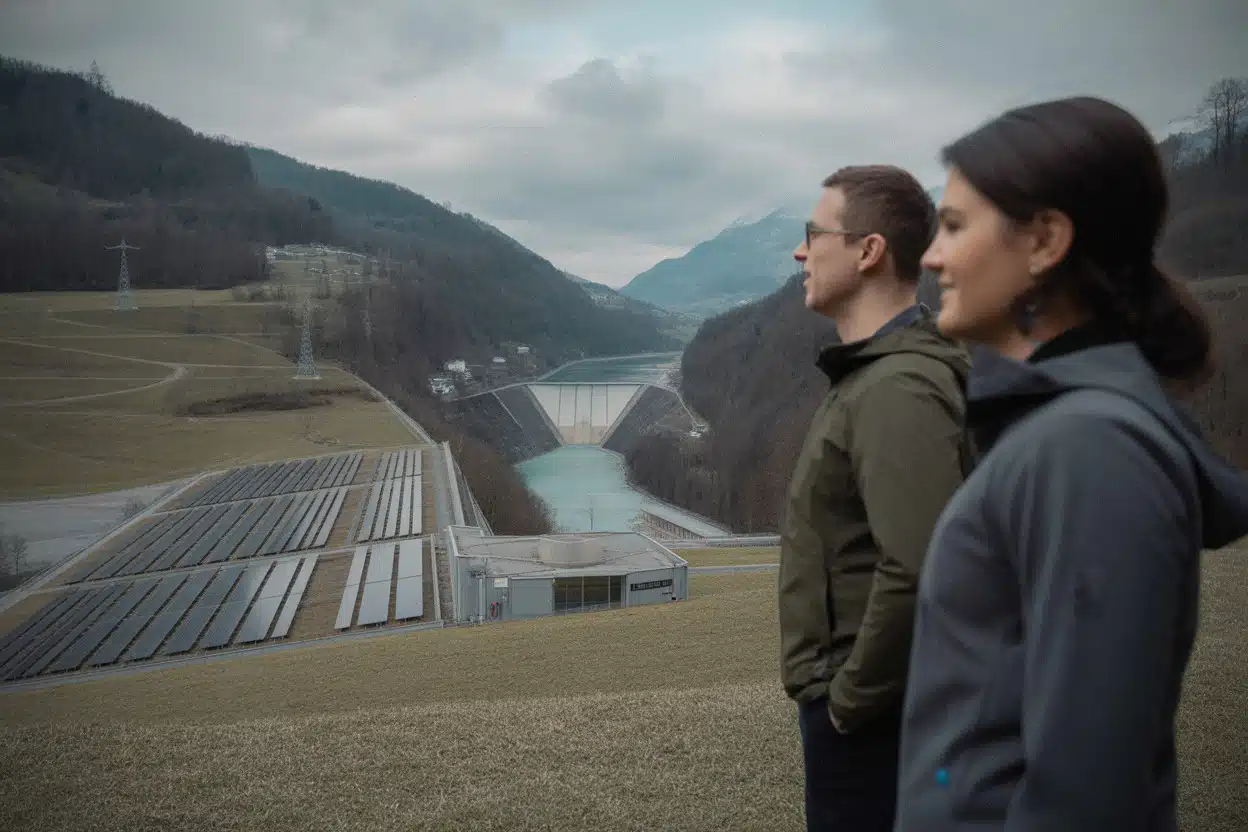 Mix énergétique suisse entre hydroélectricité solaire et réseau électrique