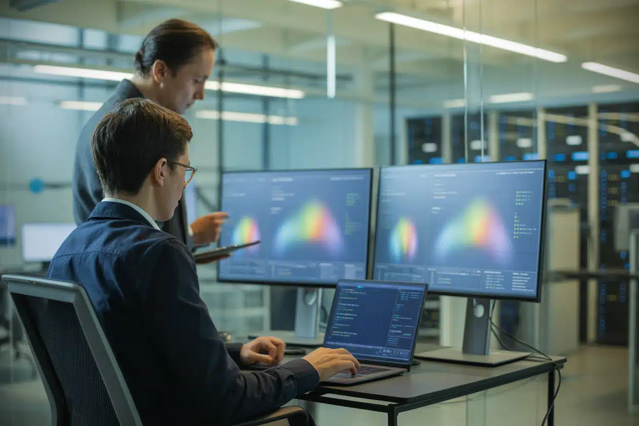 Ingénieurs travaillant sur Claude et les modèles d'intelligence artificielle