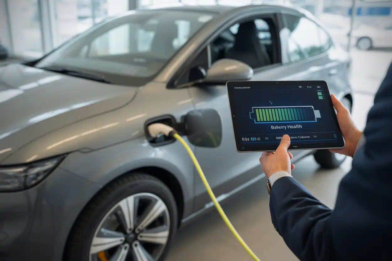 Contrôle de batterie avant achat d’une voiture électrique d’occasion