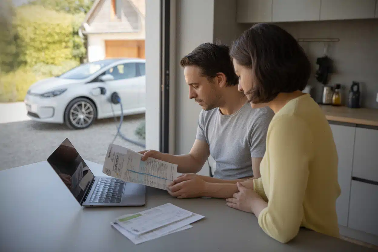 Foyer comparant les aides pour acheter une voiture électrique d’occasion