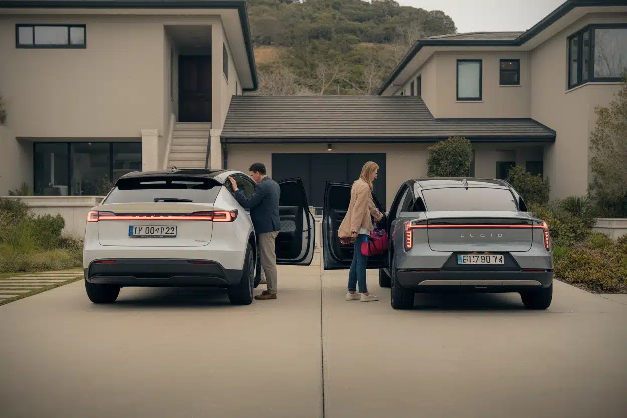 Tesla Model Y comparé à un SUV électrique Lucid familial