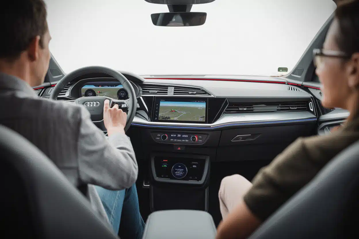 Cockpit Android Automotive du nouveau Audi Q4 e-tron restylé