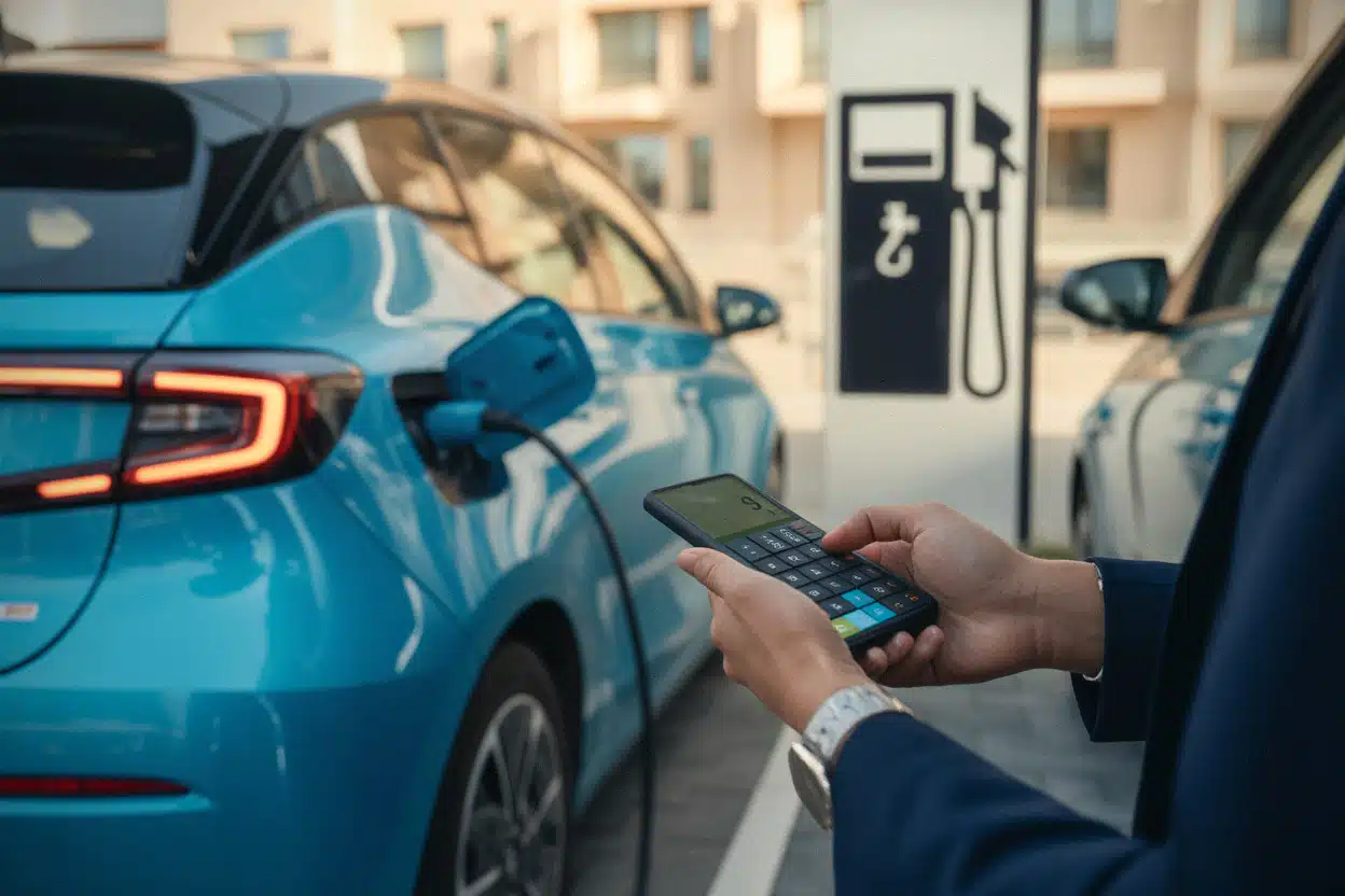 Comparaison coût mensuel citadine électrique et voiture essence