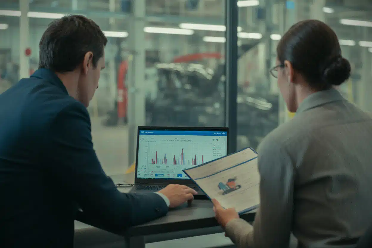 Syndicats belges analysant les volumes industriels de Volvo à Gand