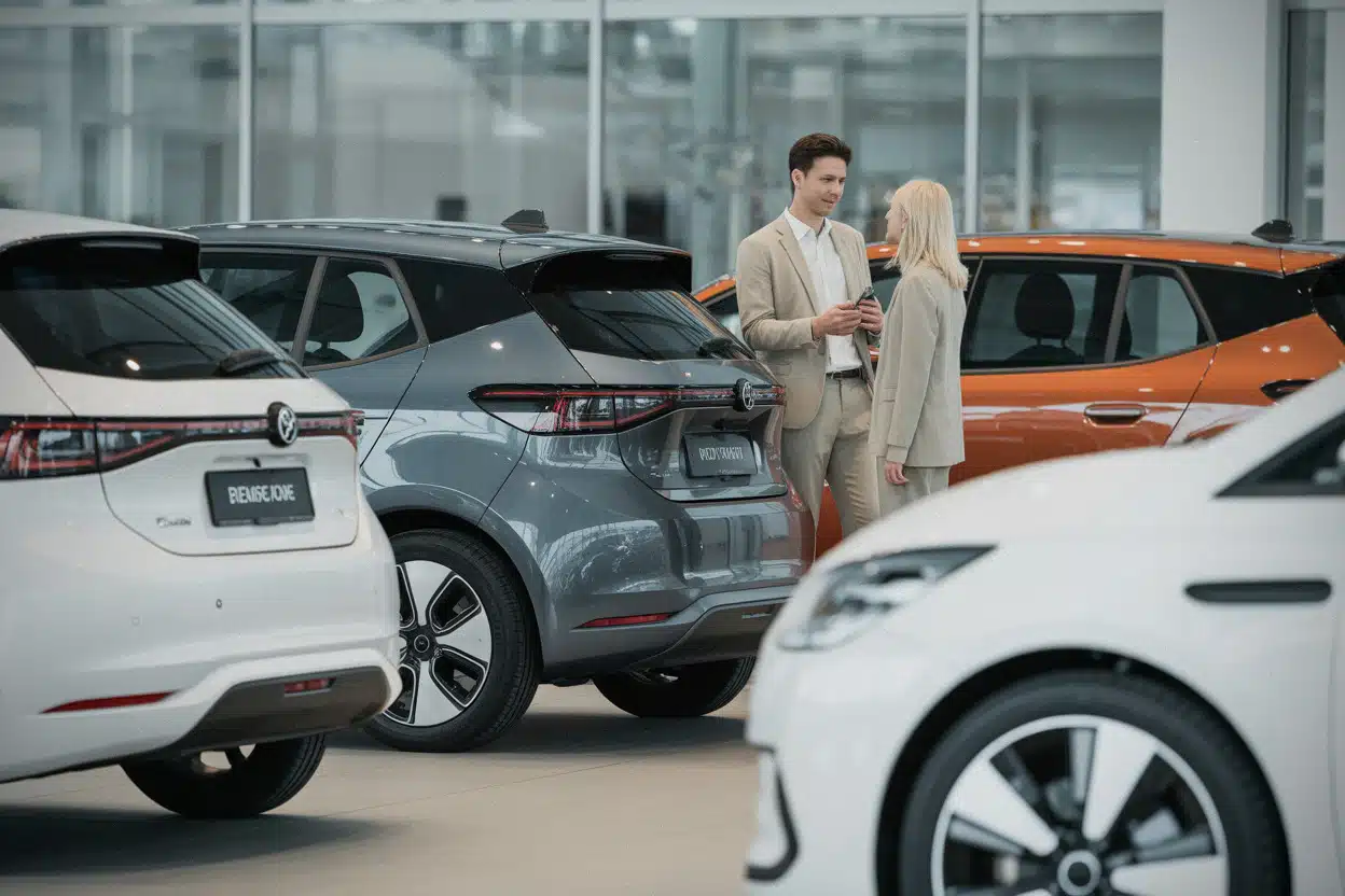 Comparaison de citadines électriques abordables dans une concession automobile moderne