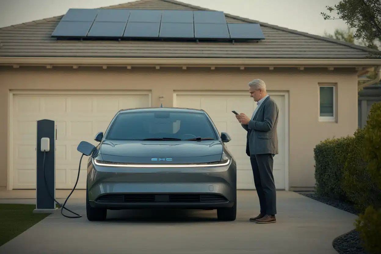 Recharge à domicile d’une voiture électrique aux États-Unis