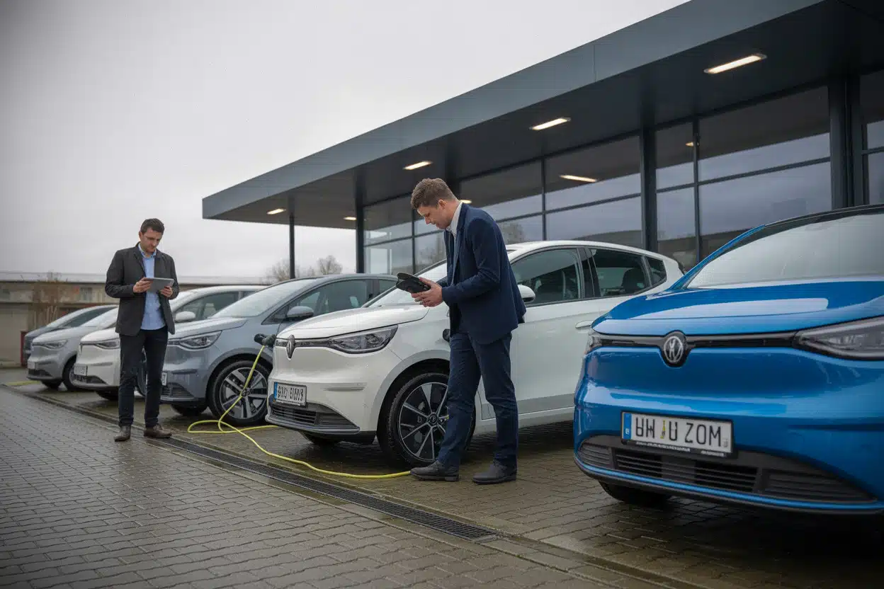 Voitures électriques d’occasion contrôlées avant achat en concession
