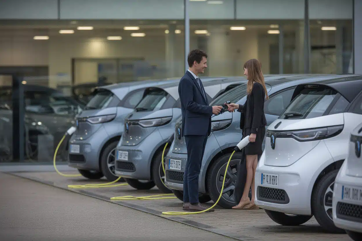 Immatriculations de voitures électriques neuves dans une concession française