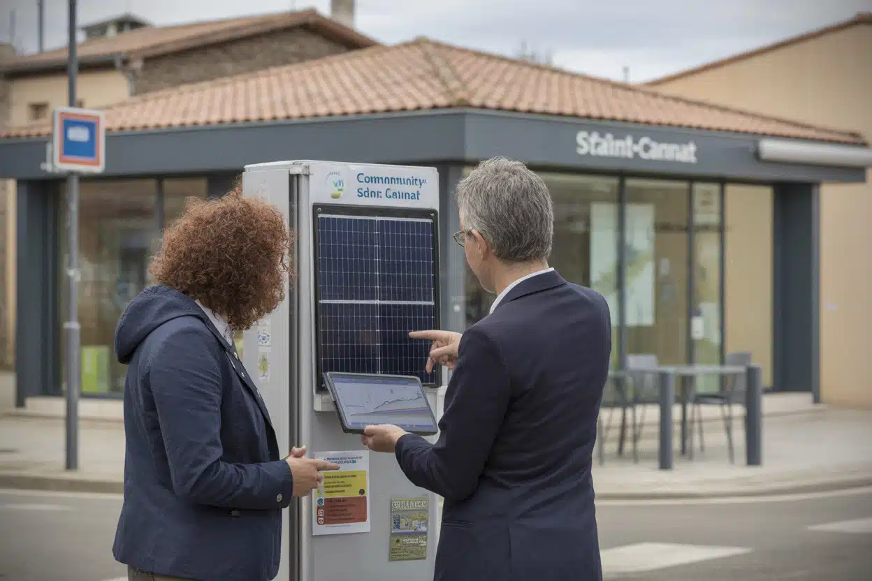 Participants de Saint-Cannat impliqués dans une boucle solaire collective
