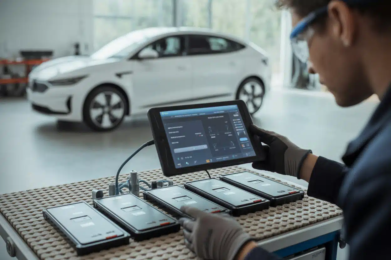 Diagnostic de modules de batterie électrique dans un atelier spécialisé