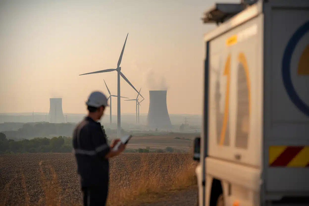 Éoliennes ralenties et centrales sous surveillance pendant la canicule française