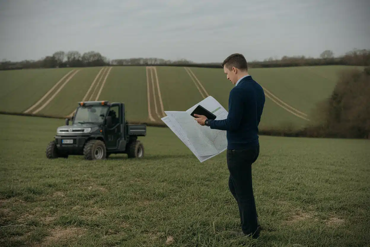 Terrain rural étudié pour le projet solaire de Lailly-en-Val