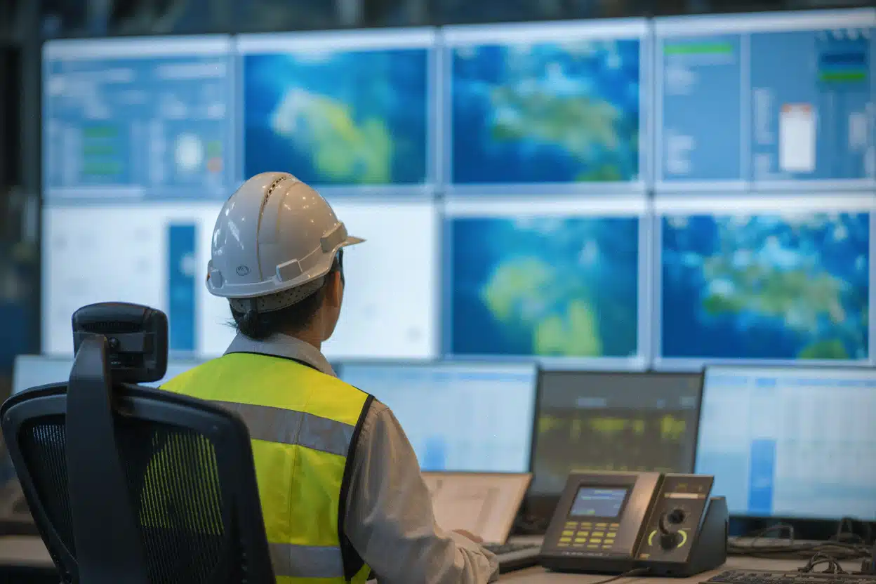 Salle de contrôle électrique liée aux renouvelables en Indonésie