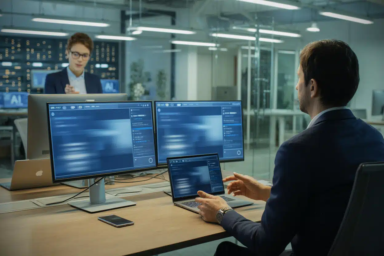 Poste Mac Studio utilisé pour tester des agents IA en entreprise