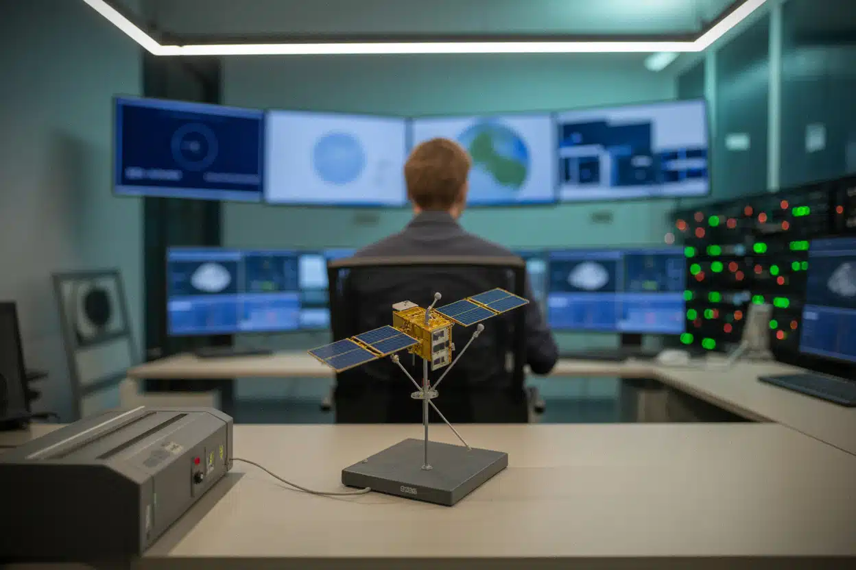 Centre européen surveillant des satellites avec composants français