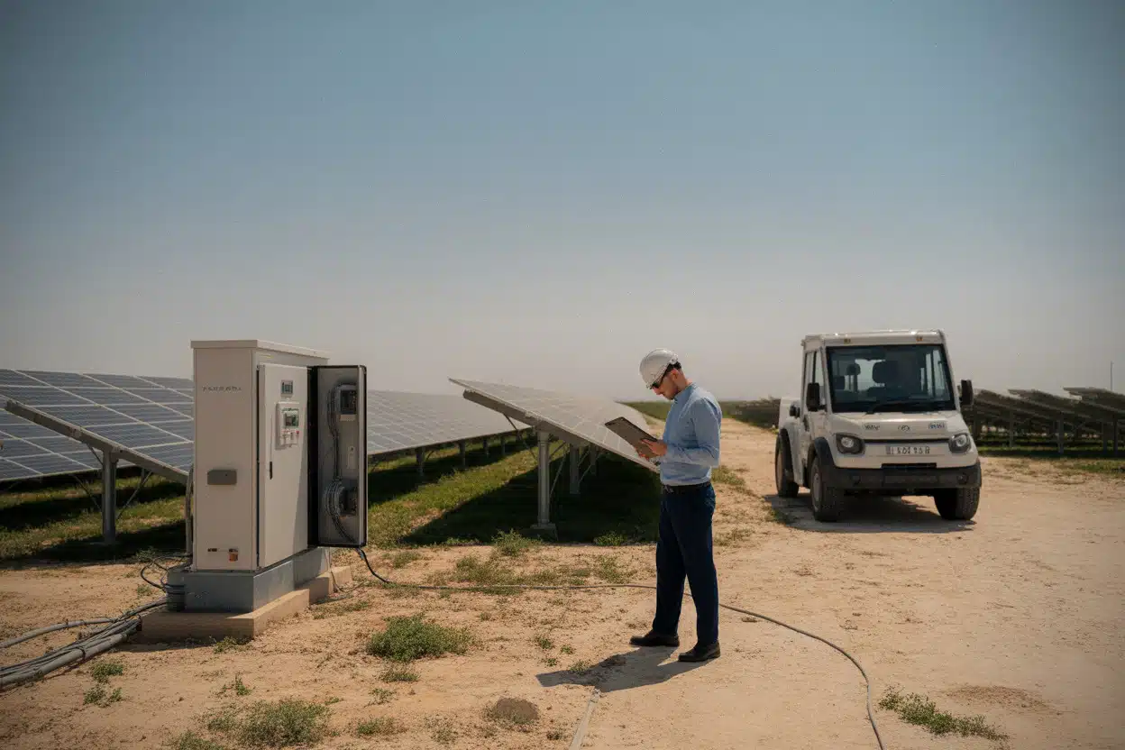 Site solaire tunisien illustrant les projets photovoltaïques autorisés